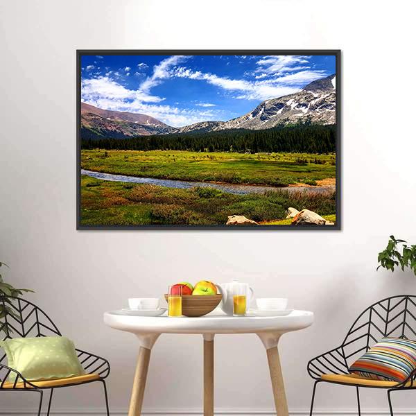 Scenic Landscape Of Colorado Panoramic Canvas Wall Art-1 Piece-36" x 12"-Tiaracle
