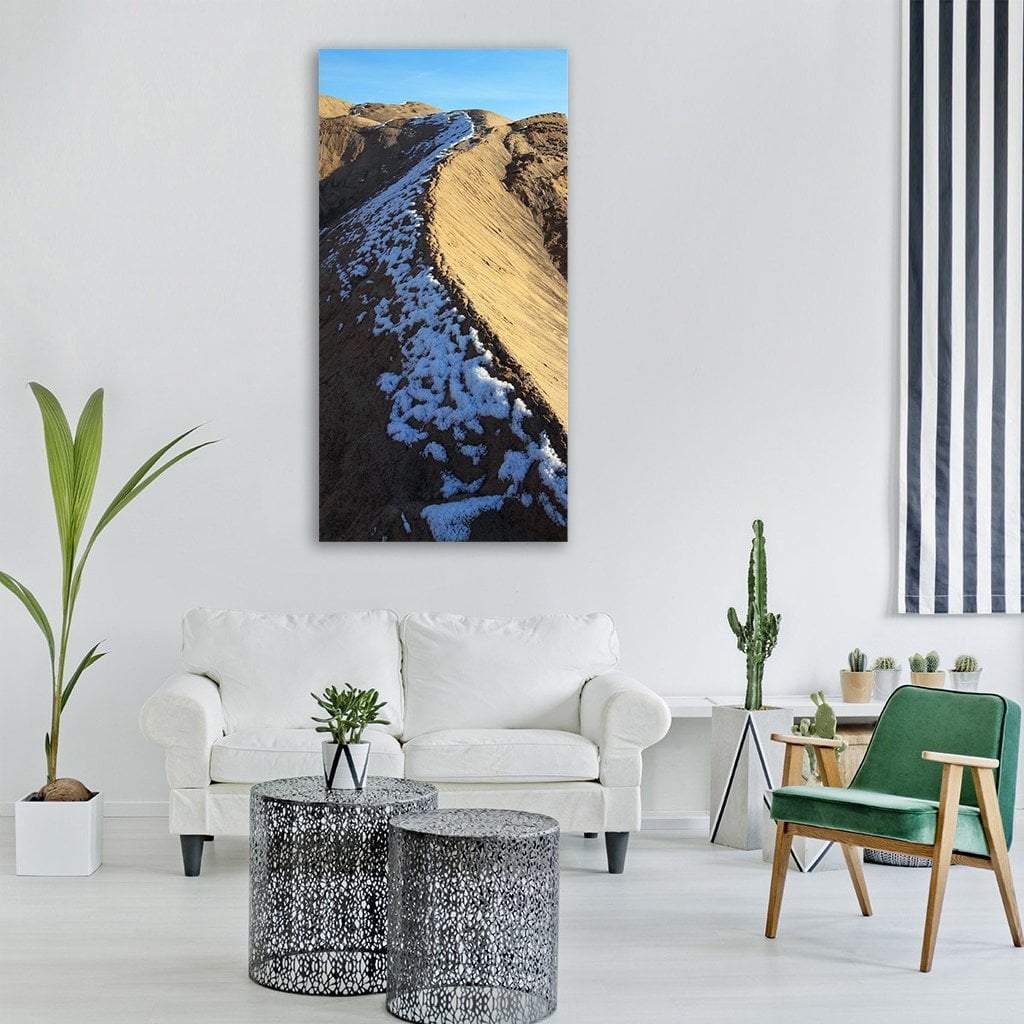 Scenic Mountain View Vertical Canvas Wall Art-1 Vertical-Gallery Wrap-12" x 24"-Tiaracle