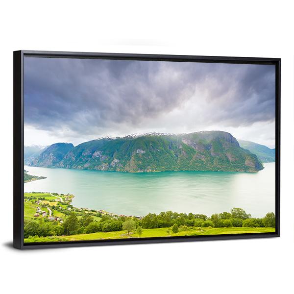 Scenic Nature Landscape Norway Canvas Wall Art-3 Horizontal-Gallery Wrap-25" x 16"-Tiaracle