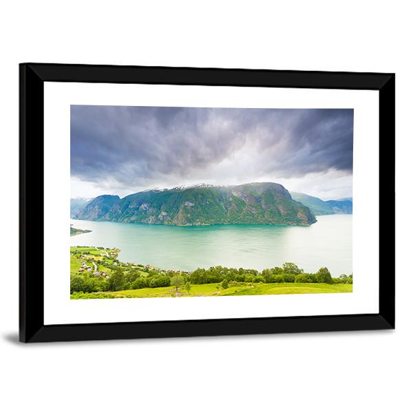 Scenic Nature Landscape Norway Canvas Wall Art-3 Horizontal-Gallery Wrap-25" x 16"-Tiaracle