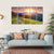 Scenic Sunset In The Mountains Landscape Canvas Wall Art-5 Horizontal-Gallery Wrap-22" x 12"-Tiaracle