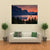 Scenic Sunset Over St. Mary Lake Canvas Wall Art-4 Square-Gallery Wrap-17" x 17"-Tiaracle