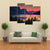 Scenic Sunset Over St. Mary Lake Canvas Wall Art-4 Pop-Gallery Wrap-34" x 20"-Tiaracle