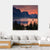 Scenic Sunset Over St. Mary Lake Canvas Wall Art-4 Square-Gallery Wrap-17" x 17"-Tiaracle