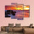 Scenic Tropical Beach At Sunset Canvas Wall Art-4 Pop-Gallery Wrap-50" x 32"-Tiaracle