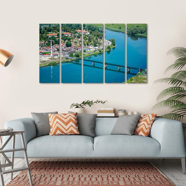 Scenic View From The Fortress Of Rosafa Canvas Wall Art-5 Horizontal-Gallery Wrap-22" x 12"-Tiaracle