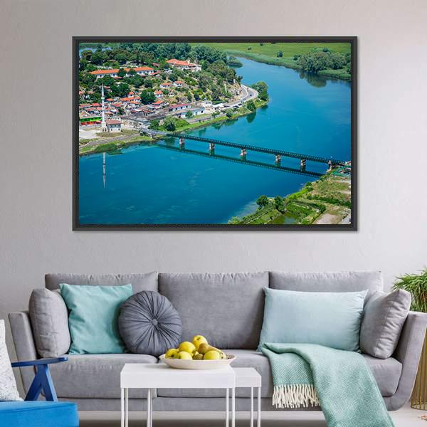 Scenic View From The Fortress Of Rosafa Canvas Wall Art-3 Horizontal-Gallery Wrap-25" x 16"-Tiaracle