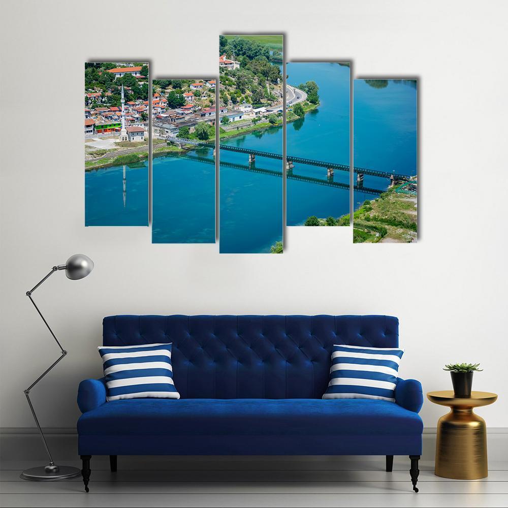Scenic View From The Fortress Of Rosafa Canvas Wall Art-5 Pop-Gallery Wrap-47" x 32"-Tiaracle