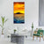 Scenic View Of Island During Sunset Vertical Canvas Wall Art-3 Vertical-Gallery Wrap-12" x 25"-Tiaracle