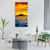 Scenic View Of Island During Sunset Vertical Canvas Wall Art-3 Vertical-Gallery Wrap-12" x 25"-Tiaracle