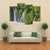 Scenic Waterfall In The Forest Canvas Wall Art-4 Pop-Gallery Wrap-50" x 32"-Tiaracle