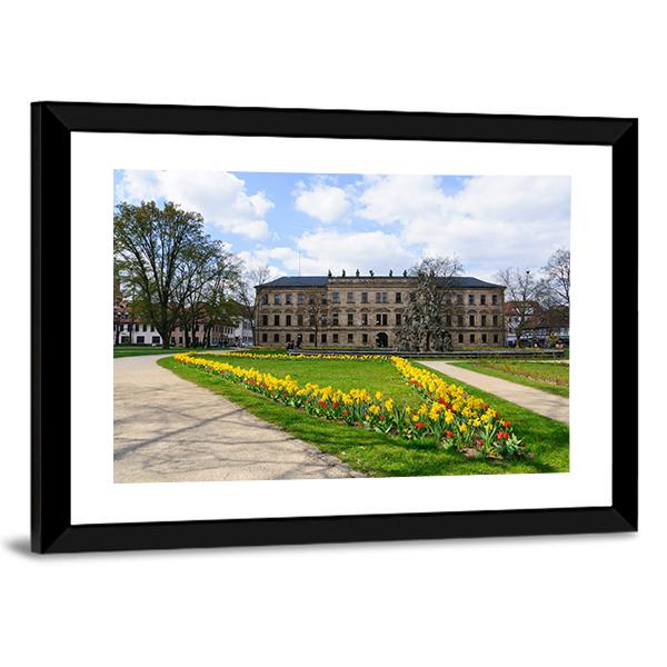 Schloss Garten In Spring In Erlangen Canvas Wall Art-3 Horizontal-Gallery Wrap-25" x 16"-Tiaracle