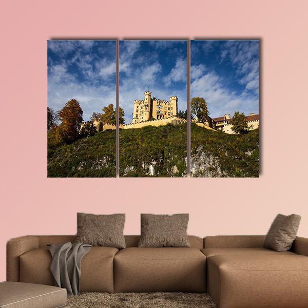 Hohenschwangau Castle Canvas Wall Art-3 Horizontal-Gallery Wrap-37" x 24"-Tiaracle