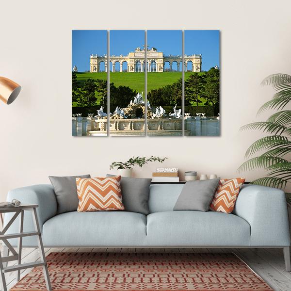 Schonbrunn Park In Vienna Canvas Wall Art-4 Horizontal-Gallery Wrap-34" x 24"-Tiaracle