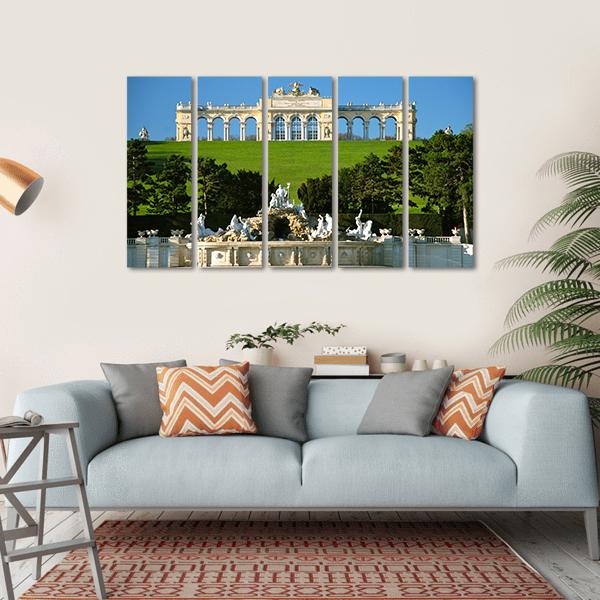 Schonbrunn Park In Vienna Canvas Wall Art-5 Horizontal-Gallery Wrap-22" x 12"-Tiaracle