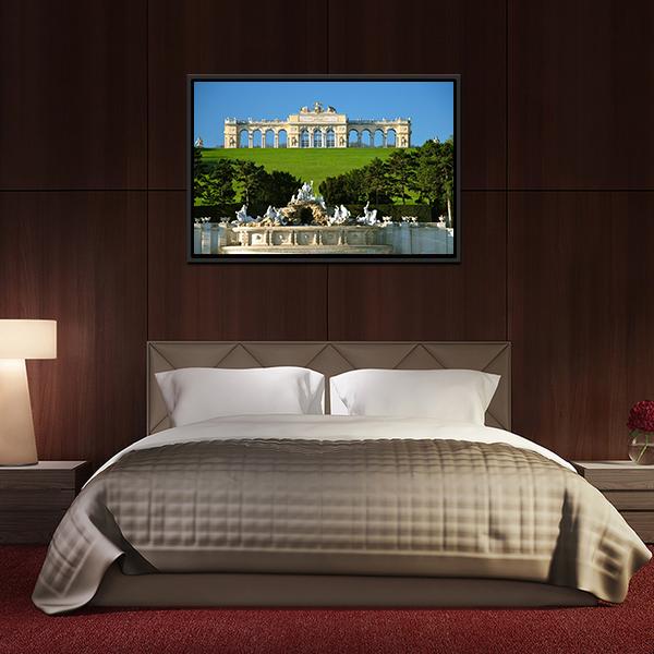 Schonbrunn Park In Vienna Canvas Wall Art-3 Horizontal-Gallery Wrap-25" x 16"-Tiaracle