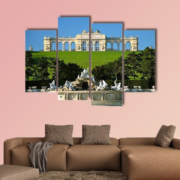 Schonbrunn Park In Vienna Canvas Wall Art-4 Pop-Gallery Wrap-50" x 32"-Tiaracle