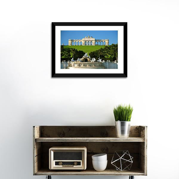 Schonbrunn Park In Vienna Panoramic Canvas Wall Art-1 Piece-36" x 12"-Tiaracle
