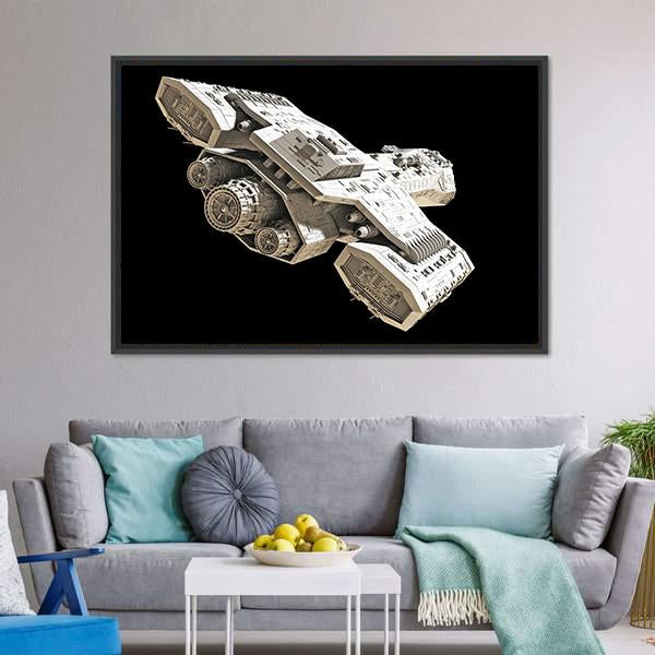 Science Fiction Spaceship Canvas Wall Art-3 Horizontal-Gallery Wrap-25" x 16"-Tiaracle
