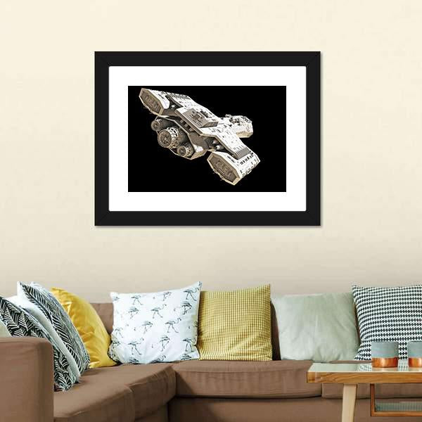 Science Fiction Spaceship Canvas Wall Art-3 Horizontal-Gallery Wrap-25" x 16"-Tiaracle