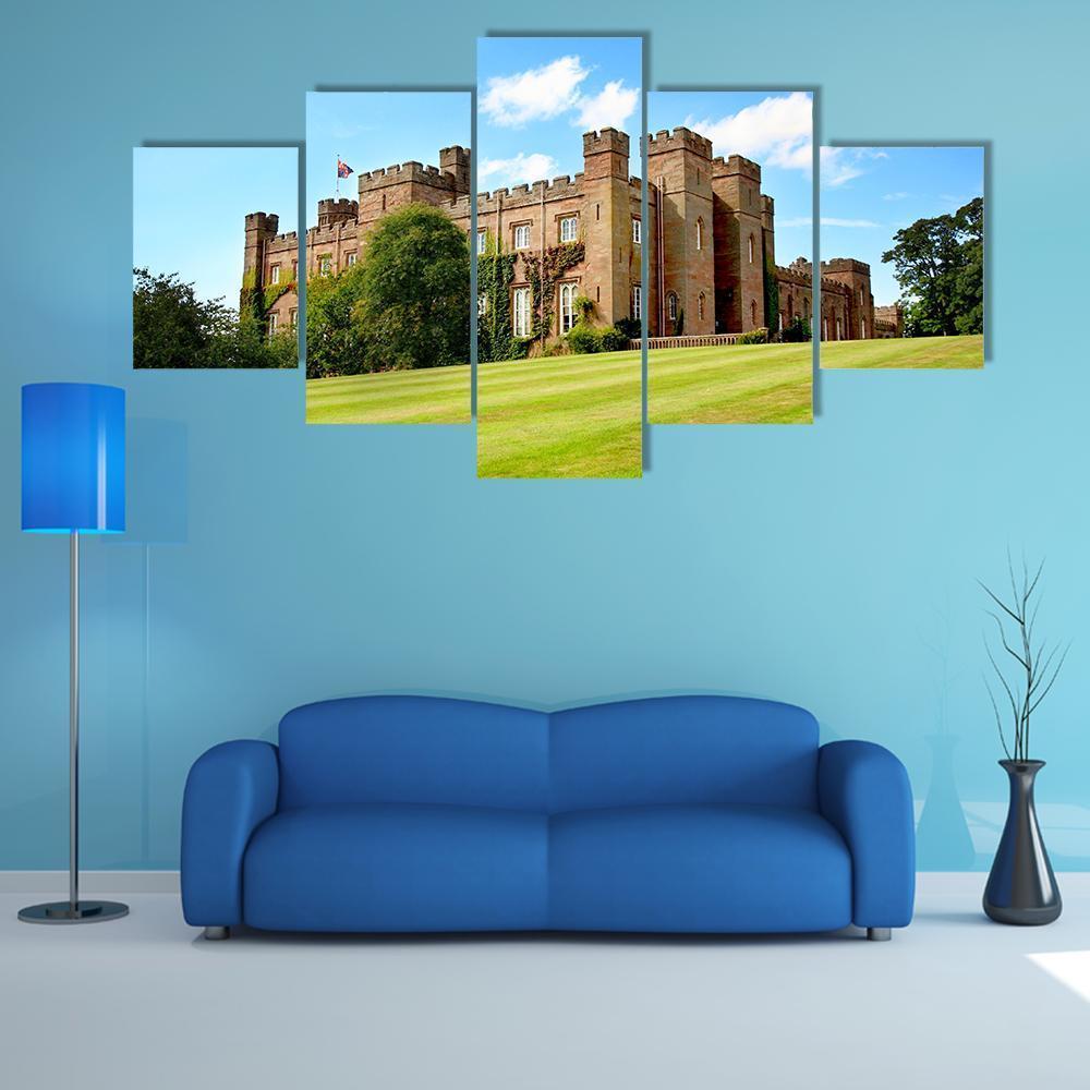 Scone Palace In Scotland Canvas Wall Art-5 Star-Gallery Wrap-62" x 32"-Tiaracle