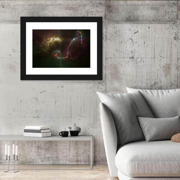 Scorpio Constellation Canvas Wall Art-3 Horizontal-Gallery Wrap-25" x 16"-Tiaracle
