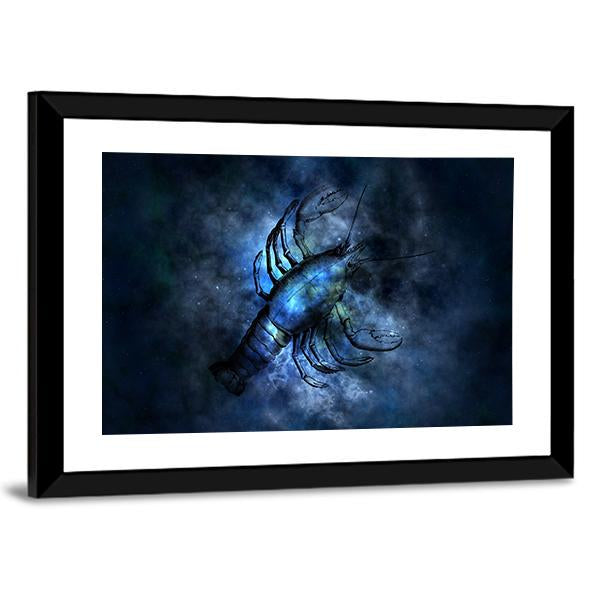 Scorpio Sign Vertical Canvas Wall Art-3 Vertical-Gallery Wrap-12" x 25"-Tiaracle