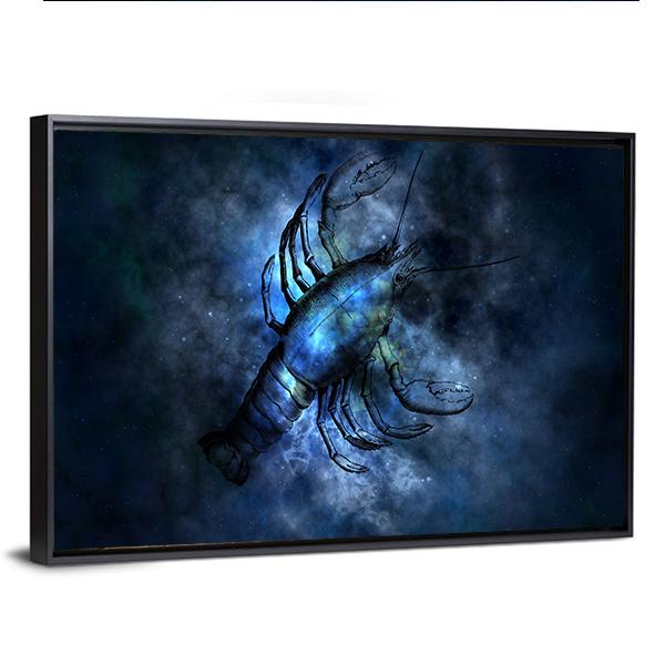 Scorpio Sign Vertical Canvas Wall Art-3 Vertical-Gallery Wrap-12" x 25"-Tiaracle
