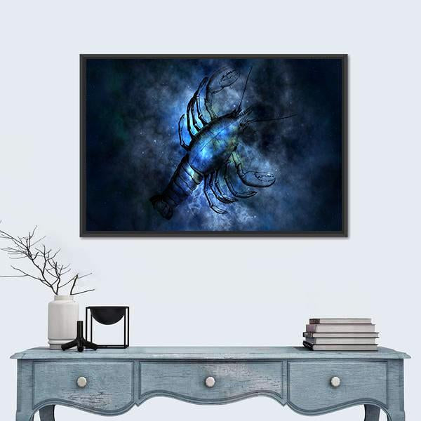Scorpio Sign Vertical Canvas Wall Art-3 Vertical-Gallery Wrap-12" x 25"-Tiaracle