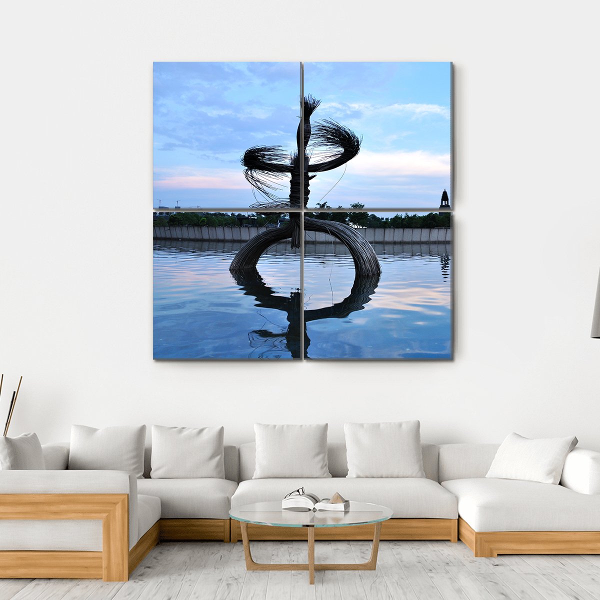 Sculpture Of Art Canvas Wall Art-4 Square-Gallery Wrap-17" x 17"-Tiaracle