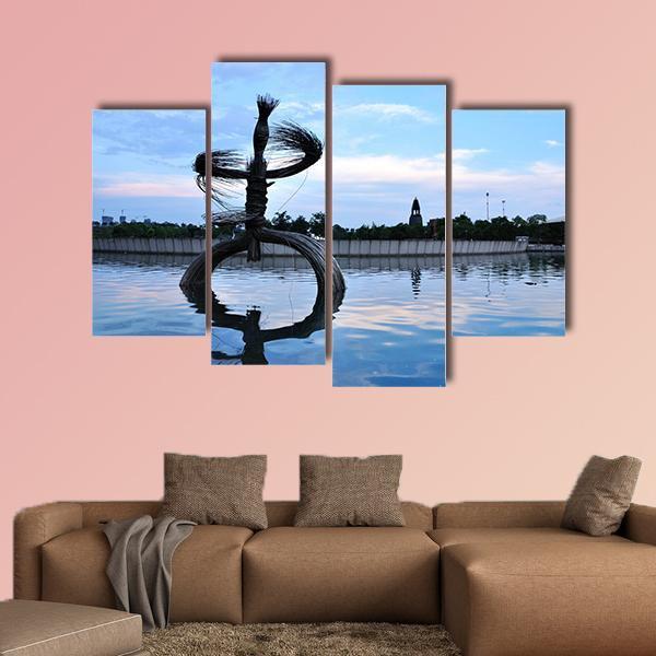 Sculpture Of Art Canvas Wall Art-4 Pop-Gallery Wrap-50" x 32"-Tiaracle