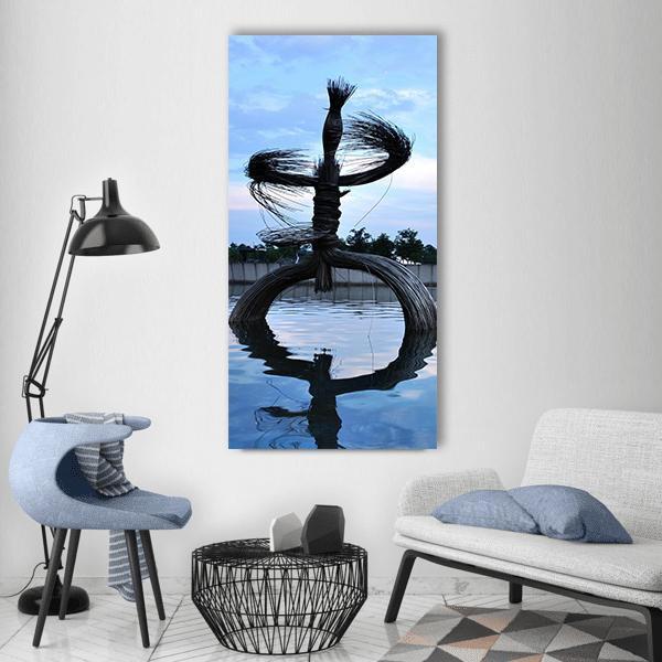 Sculpture Of Art Vertical Canvas Wall Art-3 Vertical-Gallery Wrap-12" x 25"-Tiaracle