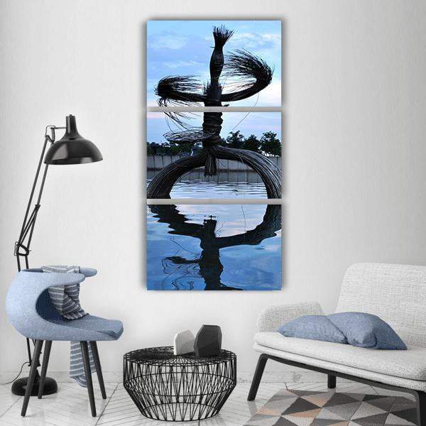 Sculpture Of Art Vertical Canvas Wall Art-3 Vertical-Gallery Wrap-12" x 25"-Tiaracle