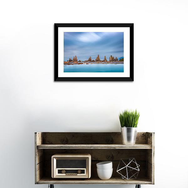 Sea Coast In Kushimoto Japan Canvas Wall Art-3 Horizontal-Gallery Wrap-25" x 16"-Tiaracle