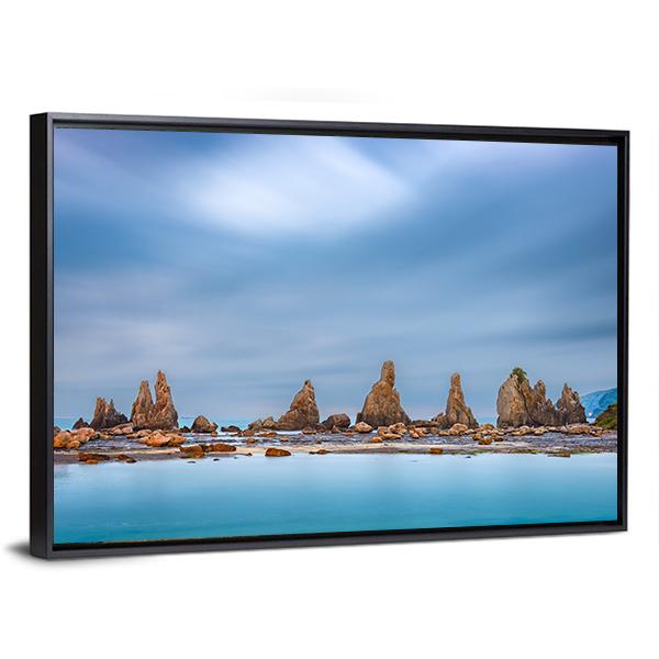 Sea Coast In Kushimoto Japan Canvas Wall Art-3 Horizontal-Gallery Wrap-25" x 16"-Tiaracle