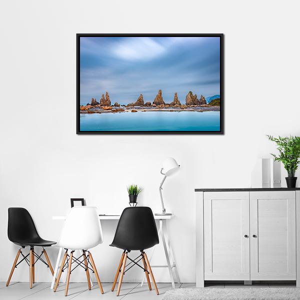 Sea Coast In Kushimoto Japan Canvas Wall Art-3 Horizontal-Gallery Wrap-25" x 16"-Tiaracle