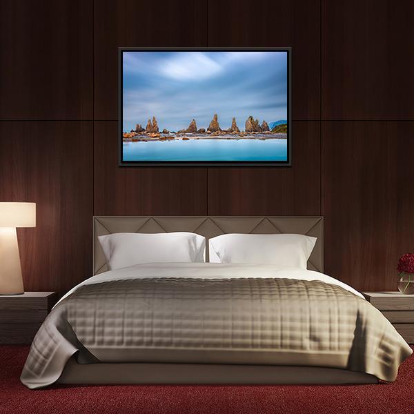 Sea Coast In Kushimoto Japan Canvas Wall Art-3 Horizontal-Gallery Wrap-25" x 16"-Tiaracle