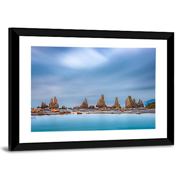 Sea Coast In Kushimoto Japan Canvas Wall Art-3 Horizontal-Gallery Wrap-25" x 16"-Tiaracle