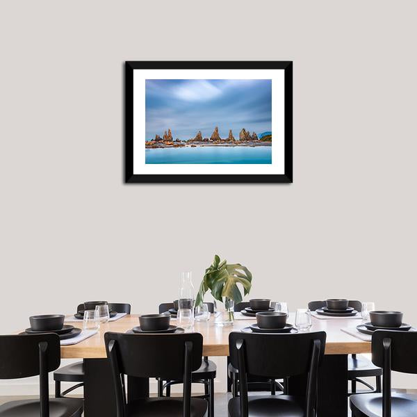 Sea Coast In Kushimoto Japan Canvas Wall Art-1 Piece-Framed Print-20" x 16"-Tiaracle