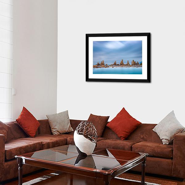Sea Coast In Kushimoto Japan Canvas Wall Art-3 Horizontal-Gallery Wrap-25" x 16"-Tiaracle
