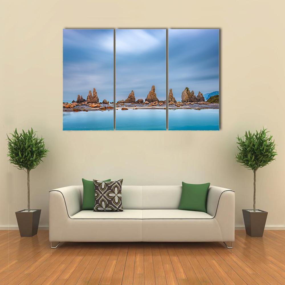 Sea Coast In Kushimoto Japan Canvas Wall Art-3 Horizontal-Gallery Wrap-37" x 24"-Tiaracle