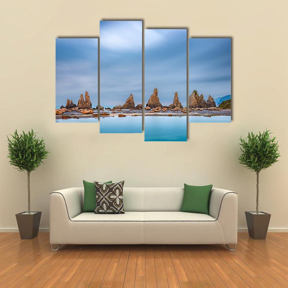 Sea Coast In Kushimoto Japan Canvas Wall Art-4 Pop-Gallery Wrap-50" x 32"-Tiaracle