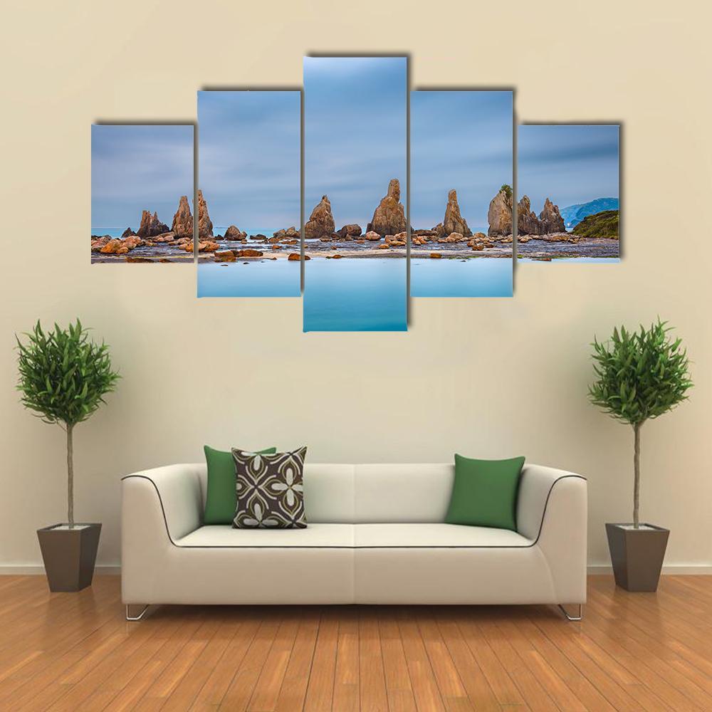 Sea Coast In Kushimoto Japan Canvas Wall Art-4 Pop-Gallery Wrap-50" x 32"-Tiaracle