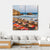 Sea Sun Beach In Cyprus Canvas Wall Art-4 Square-Gallery Wrap-17" x 17"-Tiaracle