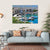 Seashore With A Pier Tourist Center Of Kyrenia Canvas Wall Art-4 Horizontal-Gallery Wrap-34" x 24"-Tiaracle