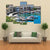 Seashore With A Pier Tourist Center Of Kyrenia Canvas Wall Art-5 Pop-Gallery Wrap-47" x 32"-Tiaracle