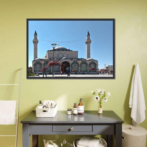 Selimiye Mosque Turkey Canvas Wall Art-3 Horizontal-Gallery Wrap-25" x 16"-Tiaracle