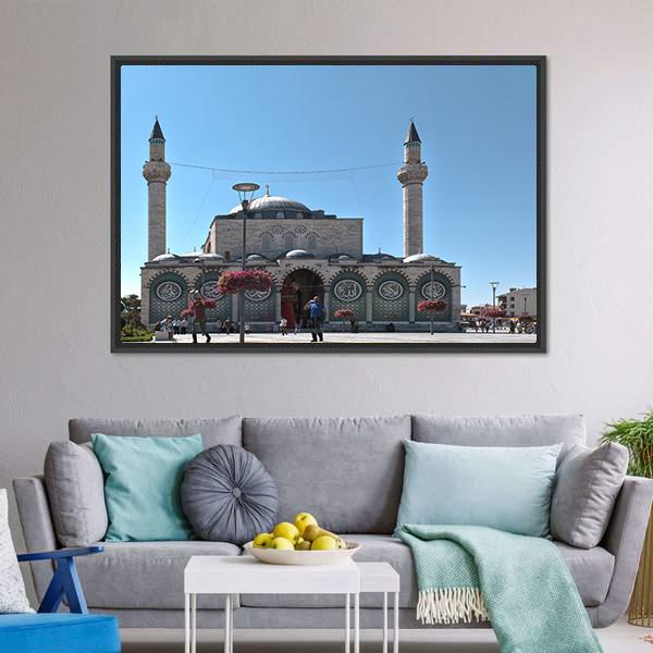 Selimiye Mosque Turkey Canvas Wall Art-3 Horizontal-Gallery Wrap-25" x 16"-Tiaracle
