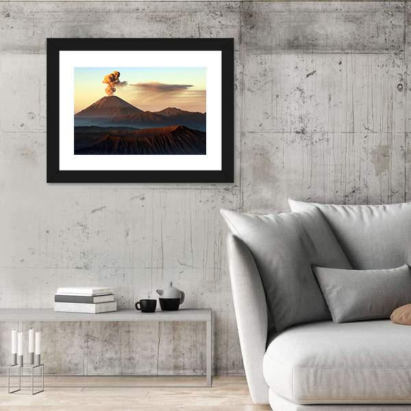 Semeru Volcano Indonesia Canvas Wall Art-3 Horizontal-Gallery Wrap-25" x 16"-Tiaracle
