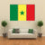 Senegal Flag Canvas Wall Art-3 Horizontal-Gallery Wrap-37" x 24"-Tiaracle